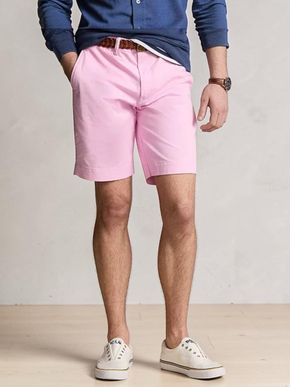 Polo Ralph Lauren Stretch Straight Fit Chino Shorts Pink Size 30 NWT